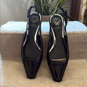 Vince Camuto Black Slingback Heels